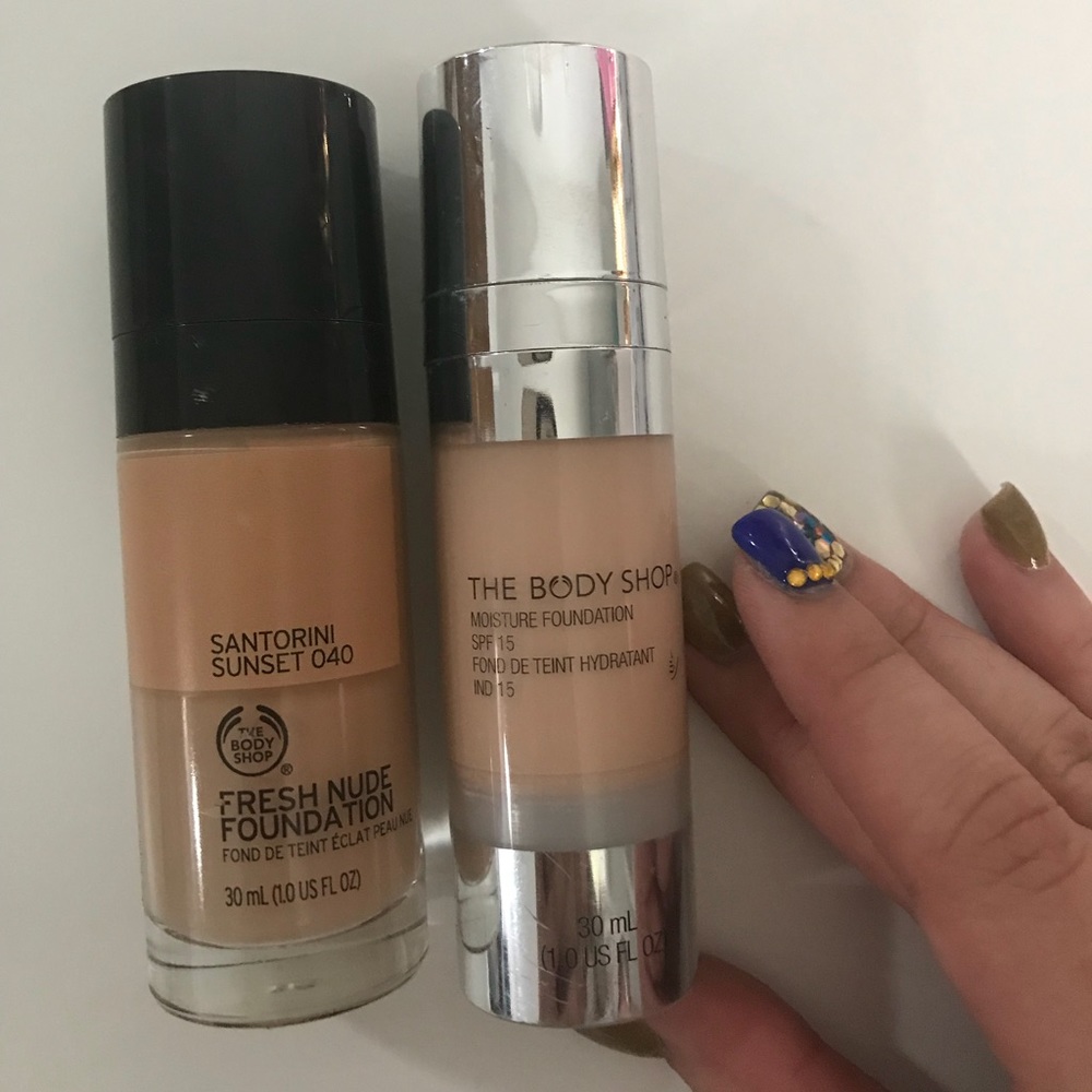 The Body Shop foundation.💄💋
